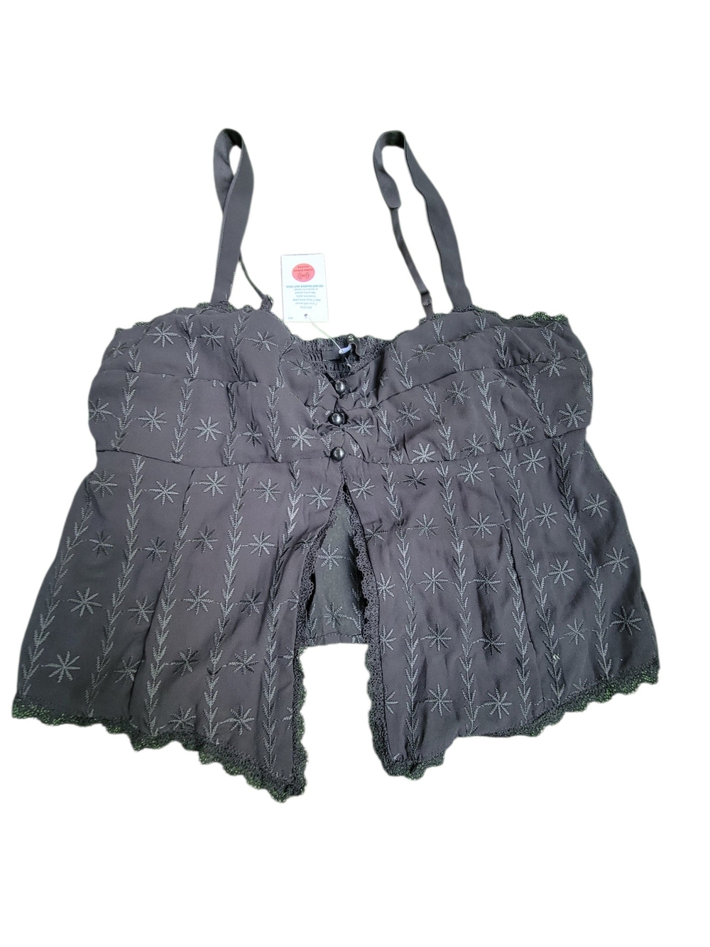 iris Black Ruffled Tiered Shorts Set - Picture 2 of 8